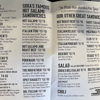 Gioia's Deli - Menu - Delis Near Me - Saint Louis, Missouri