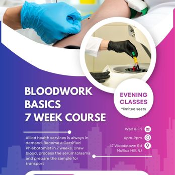 Bloodwork Basics - Adult Education Near Me - Mullica Hill, New Jersey Bloodwork Basics - Adult Education Near Me - Mullica Hill, New Jersey