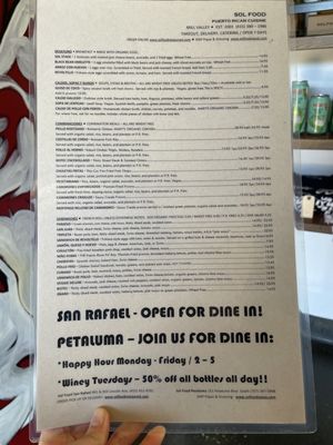 Menu photo 2 Sol Food Mill Valley Mill Valley, CA Menu photo 2 Sol Food Mill Valley Mill Valley, CA