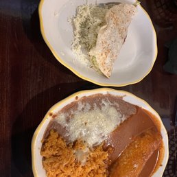 Beans, rice, taco, enchilada Beans, rice, taco, enchilada