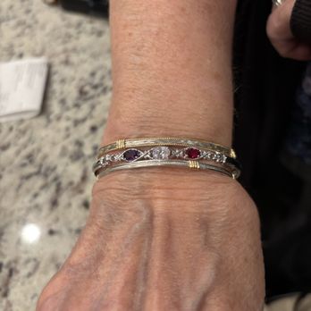 Grady's Jewelers - Middle bracelet was custom designed - Jewelry Near Me - Conway, South Carolina Grady's Jewelers - Middle bracelet was custom designed - Jewelry Near Me - Conway, South Carolina