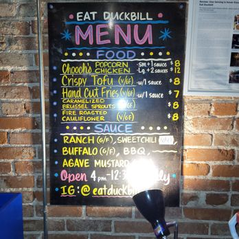 Eat Duckbill - Menu - New American Near Me - Saint Louis, Missouri Eat Duckbill - Menu - New American Near Me - Saint Louis, Missouri