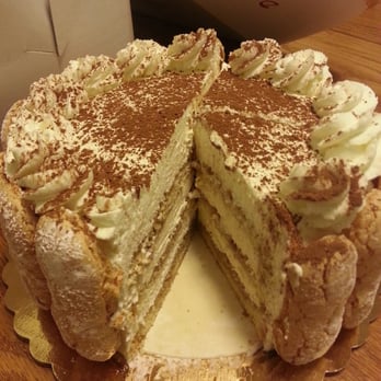 Du Bois Pastry - Tiramisu ($18.00) with lovely lady finger border - Bakeries Near Me - Elmhurst, New York Du Bois Pastry - Tiramisu ($18.00) with lovely lady finger border - Bakeries Near Me - Elmhurst, New York