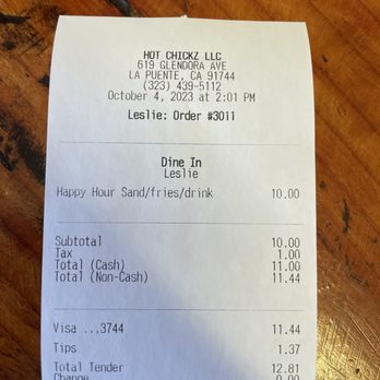 Hot Chickz - Happy hour special - Chicken Wings Near Me - La Puente, California