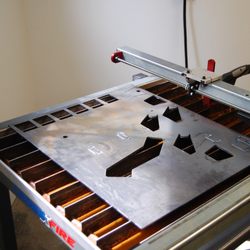 CNC Plasma Cutter - Our makers made motorcycle parts.