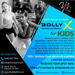 Vivarta Arts - BollyX workouts for kids are here! Register at: https//VivartaArts.simply book.me