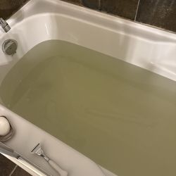 Kicking Horse Mountain Resort - The one tub that would plug had water that looked like this.