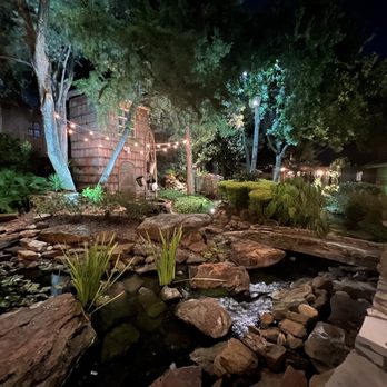 Brenner's Steakhouse - a pond at night - Steakhouses Near Me - Houston, Texas