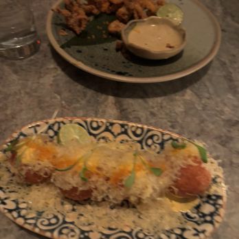 Mariel - Yuca cheese puffs and calamari - Cuban Near Me - Boston, Massachusetts Mariel - Yuca cheese puffs and calamari - Cuban Near Me - Boston, Massachusetts