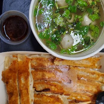 Bafang Dumpling - #2 signature potstickers & mini wonton soup. So good! - Taiwanese Near Me - Cerritos, California Bafang Dumpling - #2 signature potstickers & mini wonton soup. So good! - Taiwanese Near Me - Cerritos, California