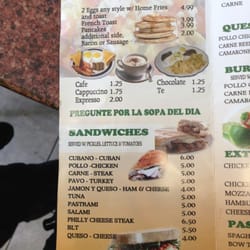 King Empanadas - Menu page 1
