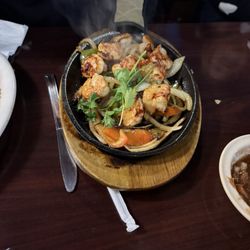 Shrimp fajitas