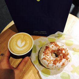 Evening doughnut and coffee bliss Evening doughnut and coffee bliss