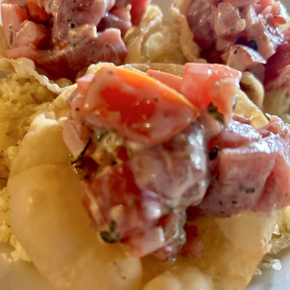 Crazy Rock'N Sushi - 9. Tuna Taco - Sushi Bars Near Me - Irvine, California Crazy Rock'N Sushi - 9. Tuna Taco - Sushi Bars Near Me - Irvine, California