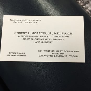 1. Robert L Morrow, Jr MD FACS