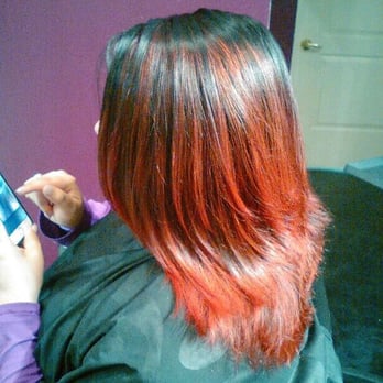 Phoenix Salon + Spa - Love Jennelle! Needed more red!!! I l am obsessed! - Hair Salons Near Me - Cameron Park, California