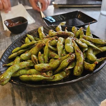 Ginzaya - Garlic edamame. - Japanese Near Me - La Mirada, California