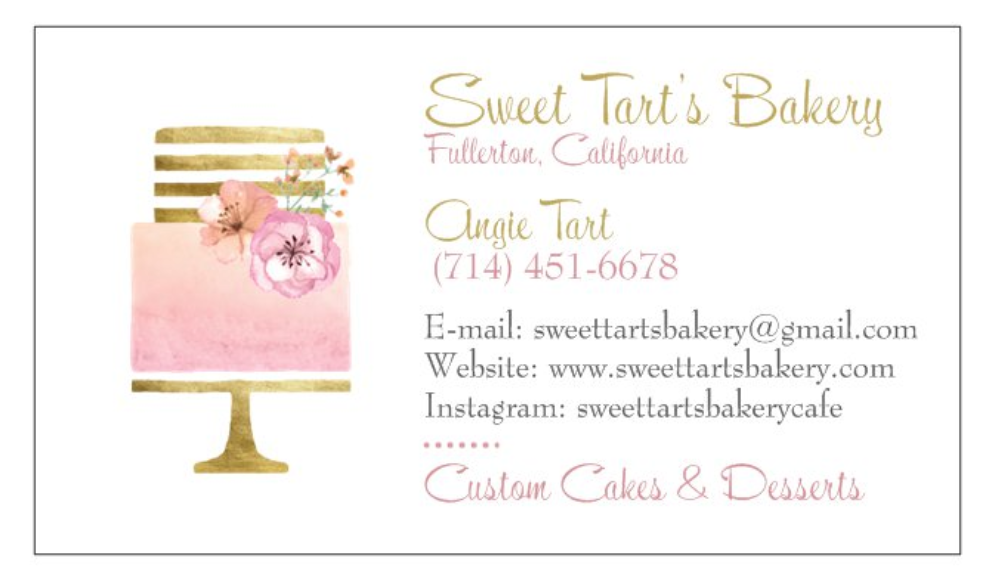 SWEET TART’S BAKERY Updated September 2024 Fullerton, California