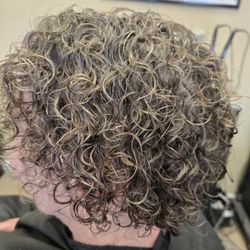 Shearly Twisted Salon - After the Perm -- hair looking great!  Thank you, Andrea