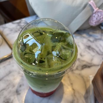 Vera Caffe - Teddy Strawberry Matcha - Coffee & Tea Near Me - Fort Lee, New Jersey