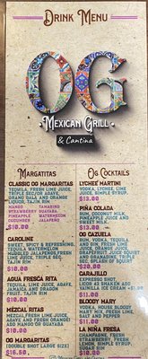 Menu photo 7 OG Mexican Grill & Cantina Aloha, OR Menu photo 7 OG Mexican Grill & Cantina Aloha, OR