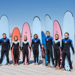 Nullarbor Traveller - Learn to surf at Sceale Bay.