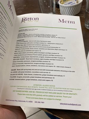 Menu photo 3 Bitton Bistro Cafe Islamorada, FL