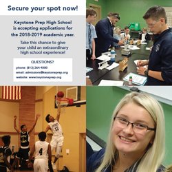 Keystone Prep High School - One parent, one happy student, one success story.