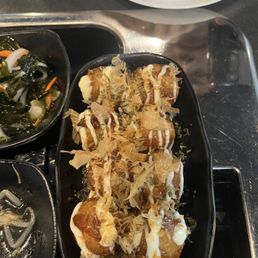 Takoyaki - tasty. Nothing out of this world 7/10 Takoyaki - tasty. Nothing out of this world 7/10