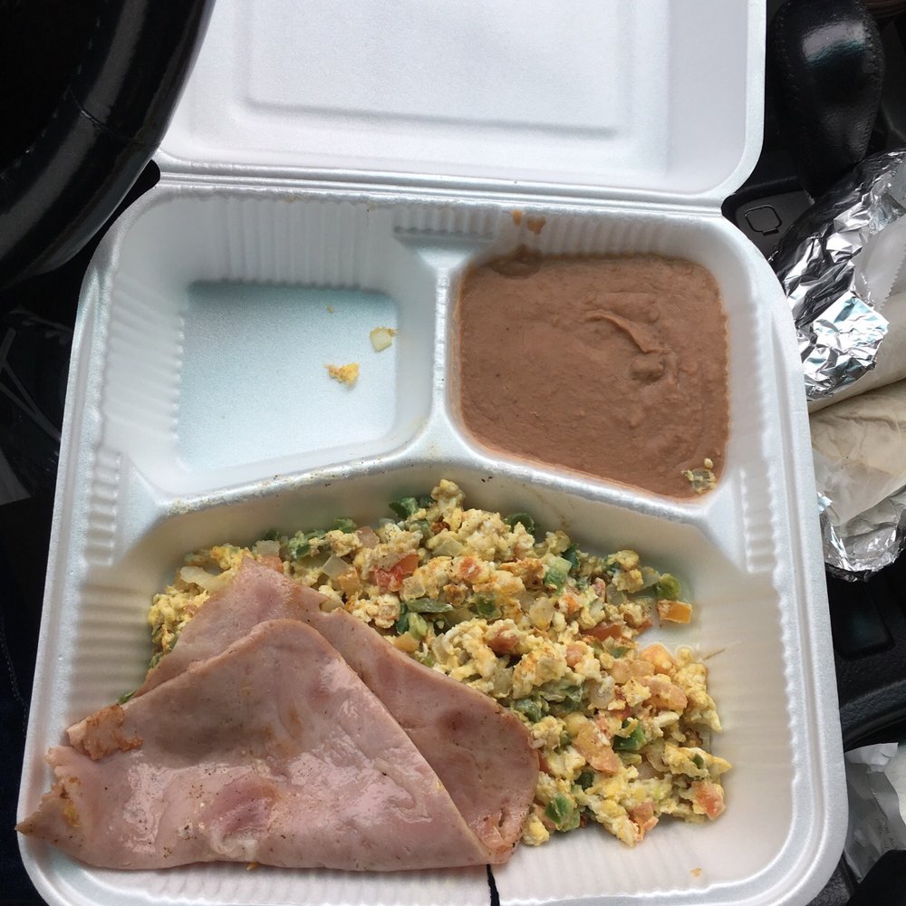 Perico's - Ham & Egg Breakfast plate. - Mexican Near Me - Houston, Texas
