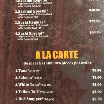 YamaChen's Sushi - Menu 4.24 - Sushi Bars Near Me - Virginia Beach, Virginia