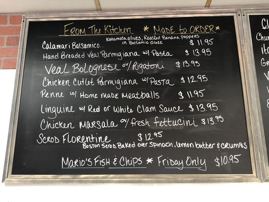 Menu photo 7 Mario’s Kitchen & Catering Johnston, RI