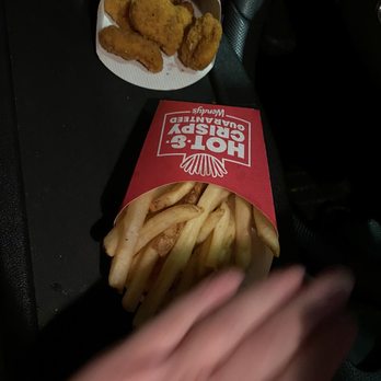 Wendy's - fried chicken and fries on a tray - Fast Food Near Me - Fremont, California