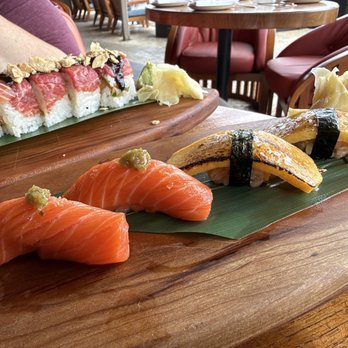 Sun Surf Sand - Ora king salmon and tamago sushi - Sushi Bars Near Me - Fort Lauderdale, Florida