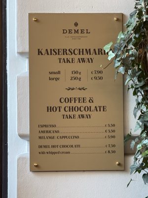 Menu photo 8 Demel Vienna, 9 Menu photo 8 Demel Vienna, 9