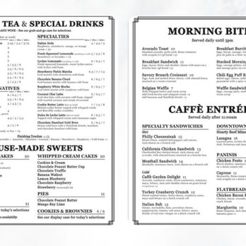 Caffè By Rosine's - Menu - Desserts Near Me - Sand City, California
