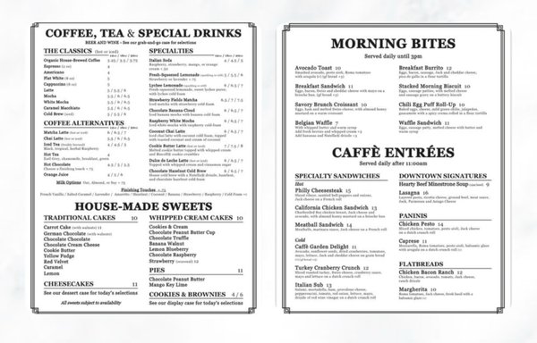 Menu photo 1 Caffè By Rosine's Sand City, CA