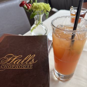 Halls Chophouse - Blood orange margarita - Seafood Near Me - Summerville, South Carolina Halls Chophouse - Blood orange margarita - Seafood Near Me - Summerville, South Carolina
