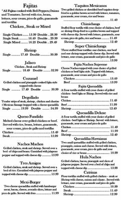 Menu photo 3 Lucia's Cocina Mexicana Athens, AL