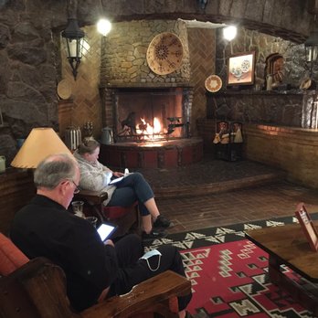 El Rancho Restaurant - Beautiful rustic lobby with wood burning fireplace and cozy spots to hang out! - Mexican Near Me - Gallup, New Mexico El Rancho Restaurant - Beautiful rustic lobby with wood burning fireplace and cozy spots to hang out! - Mexican Near Me - Gallup, New Mexico