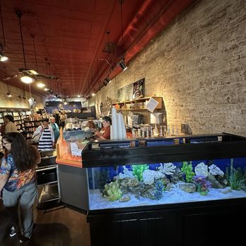 Taylor Books - Inside of Taylor Book, to the right, is the coffee bar area with a salt water tank!!! - Art Galleries Near Me - Charleston, West Virginia Taylor Books - Inside of Taylor Book, to the right, is the coffee bar area with a salt water tank!!! - Art Galleries Near Me - Charleston, West Virginia