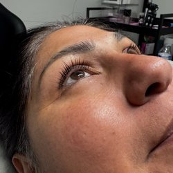 Lash lift and tint