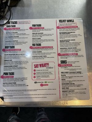 Menu photo 1 Velvet Taco Chicago, IL Menu photo 1 Velvet Taco Chicago, IL