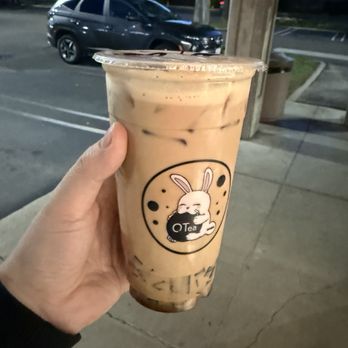 QTea Boba - classic milk tea with coffee jelly - Bubble Tea Near Me - SACRAMENTO, California