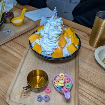 Snow Bliss - mango bingsu $17 - Asian Fusion Near Me - San Francisco, California