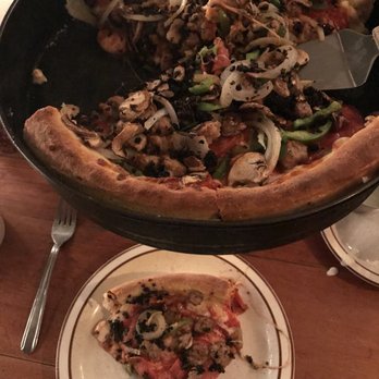 Old Chicago Pizza - Deep dish aerial view - Pizza Near Me - Petaluma, California Old Chicago Pizza - Deep dish aerial view - Pizza Near Me - Petaluma, California
