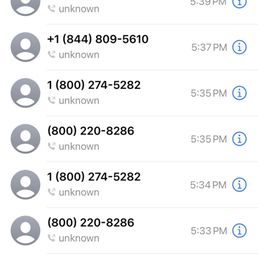 Been calling back to back and not one answer or response.