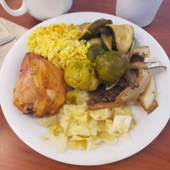 Golden Corral Buffet & Grill - Baked chicken, rice, zucchini, brussel sprouts, cabbage, and liver & onions. - American Near Me - Tracy, California Golden Corral Buffet & Grill - Baked chicken, rice, zucchini, brussel sprouts, cabbage, and liver & onions. - American Near Me - Tracy, California