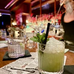 Bar Next Door - St Paddy's Day pistachio liqueur mixed with vodka