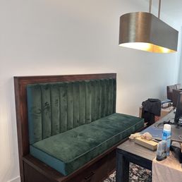 Custom bench upholstery. Custom bench upholstery.